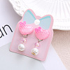 Alloy Plastic Clip-on Earrings for Kid WG21FF0-14-1