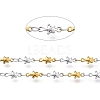 304 Stainless Steel Star Link Chains CHS-M003-04GP-3