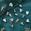 50Pcs 10 Style Tibetan Style Alloy Bead Cone & Caps FIND-NB0003-16-5