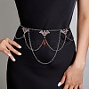 Gothic Alloy & Acrylic Bat Seay Tassel Body Chains WGB38C7-03-1