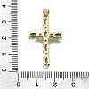 Brass Pave Cubic Zirconia Pendants CU-CBAE7DF-11G-A-4