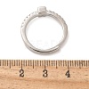 S925 Sterling Silver Adjustable Letter Rings for Women RJEW-M068-01P-E-3