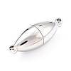 Tarnish Resistant 304 Stainless Steel Magnetic Clasps with Loops STAS-M290-06A-P-2