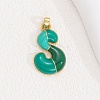 Alloy Enamel Pendants ENAM-S023-01G-S-4