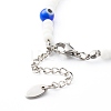 Round Glass Beaded Bracelet BJEW-JB06484-5