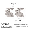 304 Stainless Steel Cuff Earrings for Women YW4360-2-2