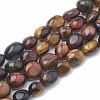 Natural Tiger Eye Beads Strands G-S331-8x10-025-1