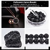 Synthetic Lava Rock Beads Strands X-G-S277-10mm-01-5