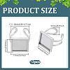 12Pcs 201 Stainless Steel Cuff Pad Ring Settings STAS-BC0004-09B-2