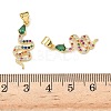 Brass Micro Pave Cubic Zirconia Pendants KK-L243-29G-16-3