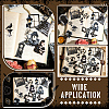 6 Sets 6 Styles Retro Paper Self-Adhesive Stickers DIY-WR0005-67-5