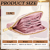 Rhombus Textured Velvet Jewelry Storage Zipper Pouches for Earrings Rings Bracelets Necklaces ABAG-WH0085-012C-2