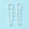 Iron Brooch Findings KK-Q491-S-1