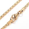 304 Stainless Steel Necklaces NJEW-E080-17G-2