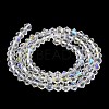 Transparent Electroplate Glass Beads Strands EGLA-A039-T3mm-L13-2