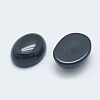 Natural Dyed & Heated Black Agate Cabochons G-G759-Z01-2