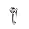 Cubic Zirconia Ladder Shape Clip on Nose Rings WG87222-14-1