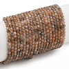 Natural Multi-Moonstone Beads Strands G-L597-C06-01-1