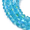 Transparent Electroplate Glass Beads Strands EGLA-A039-T3mm-L19-3