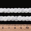 Baking Paint Crackle Glass Beads Strands DGLA-N019-02A-04-4