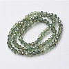 Electroplate Transparent Glass Beads Strands EGLA-A034-T6mm-S11-2