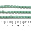 Opaque Glass Beads Strands GLAA-G112-04E-4