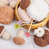 12Pcs Baking Paint Zinc Alloy Knitting Stitch Marker Rings DIY-DC0002-32-5