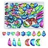 48Pcs 15 Style Glass Rhinestone Pendants EGLA-YW0001-41-1