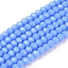 Opaque Solid Color Imitation Jade Glass Beads Strands EGLA-A044-P2mm-D17-1