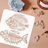 Plastic Reusable Drawing Painting Stencils Templates DIY-WH0172-904-3