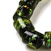 Handmade Dichroic Foil Glass Beads Strands DICH-U001-09D-3