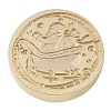 Christmas Series Wax Seal Brass Stamp Head AJEW-M037-01G-10-2