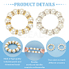 Imitated Pearl Acrylic Napkin Rings AJEW-FH00001-4