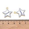 Printed Brass Pendants KK-CBA42CA-08G-08-3