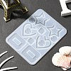 Mixed Shape Pendant & Links Silicone Molds DIY-YW0006-71-6