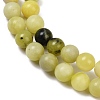 Natural Lemon Jade Beads Strands G-F591-27-6mm-3