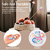 6Pcs 6 Styles Silicone Knitting Needle Cap Protector SIL-TA0002-40-5