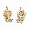 Brass Micro Pave Cubic Zirconia Pendants ZIRC-Q200-013-NF-2