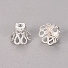 Plated Iron Bell Filigree Bead Caps X-IFIN-S696-46S-2