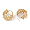Ion Plating(IP) 201 Stainless Steel Hoop Earrings EJEW-I309-29G-2