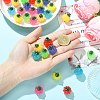 35Pcs 7 Colors Luminous Opaque Resin Pendants RESI-CJ0005-42-4