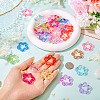 60Pcs 12 Styles Transparent Acrlyic Pendants MACR-TA0002-48-7