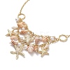 Trendy Shell Bib Beach Necklaces NJEW-N0031-01-2