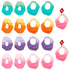 16Pcs 8 Style Spray Painted Iron Pendants IFIN-PH0001-90-1