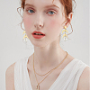 20Pcs Flat Round Brass Stud Earring Findings KK-BBC0013-96D-6