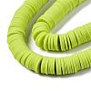 Flat Round Handmade Polymer Clay Beads CLAY-R067-12mm-10-3