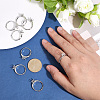 8Pcs Brass Adjustable Ring Findings KK-ME0003-98-3