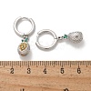 Brass Cubic Zirconia Hoop Earrings EJEW-Q015-02P-4