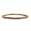 4mm Round Natural Tiger Eye Beads Bracelet for Men LS-KG3069-34-1
