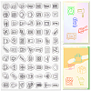 Daily Theme Transparent Silicone Stamps Set DIY-WH0028-69A-1
